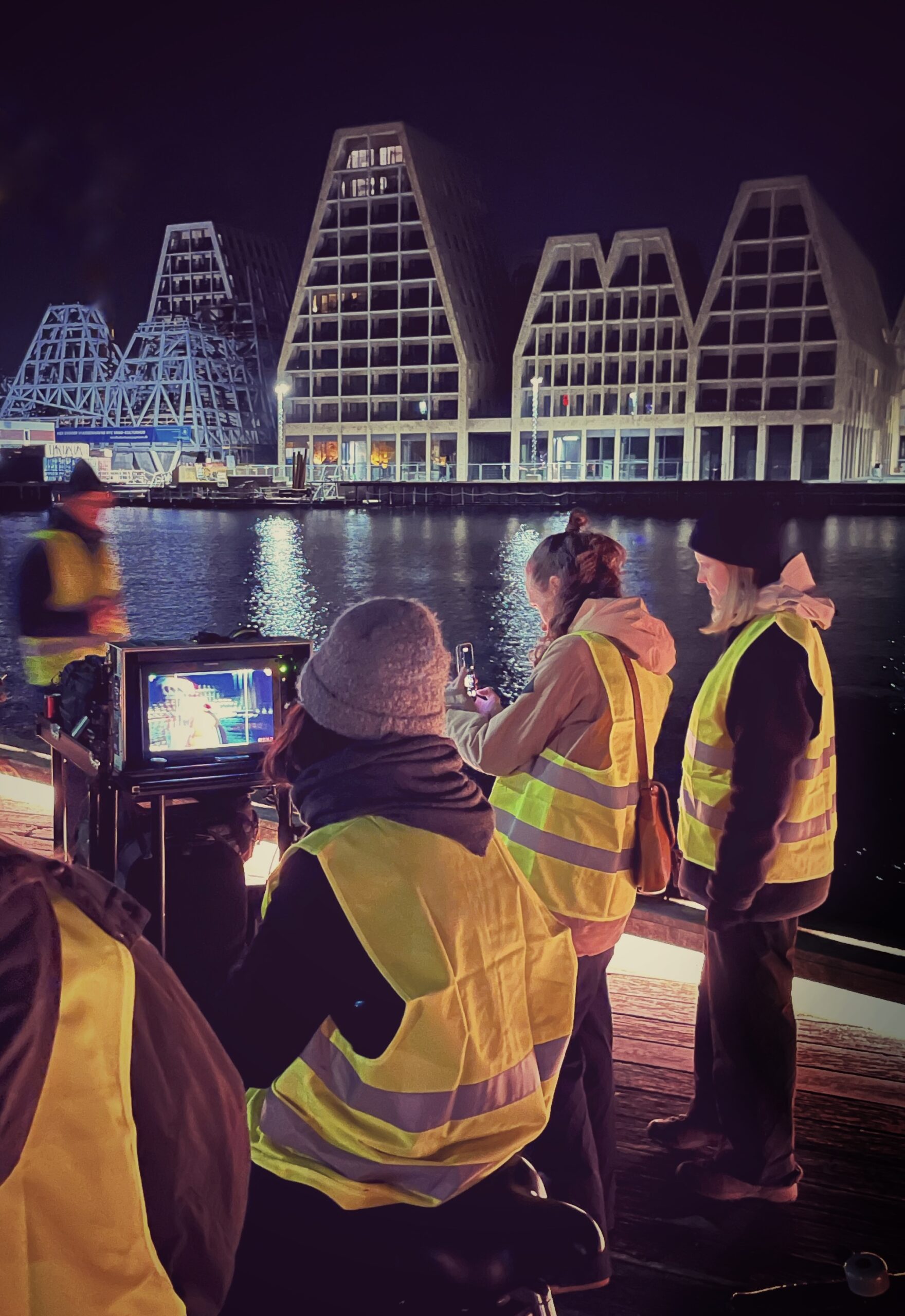 Filmoptagelse på havnen